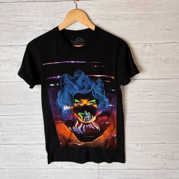 Lady Gaga Band Tee Womens SZ Small Enigma Las Vegas Residency 100% Cotton Music - Picture 6 of 11